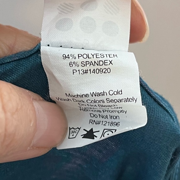 TITLE NINE Tech Athena Athletic Dress Floral Paisley Size Small Teal/Purple - Picture 5 of 6